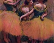 埃德加 德加 : Three Dancers, Green Blouses